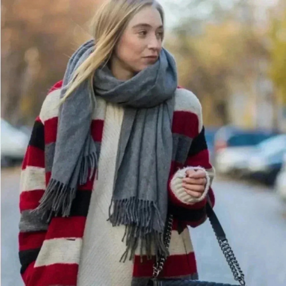 Isabel Marant Red and Gray Striped Jacket - Picture 3 of 16